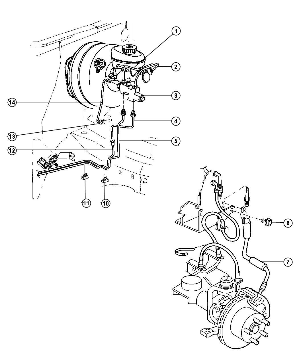 Jeep Cherokee Valve Proportioning Brakes Power Front Aa