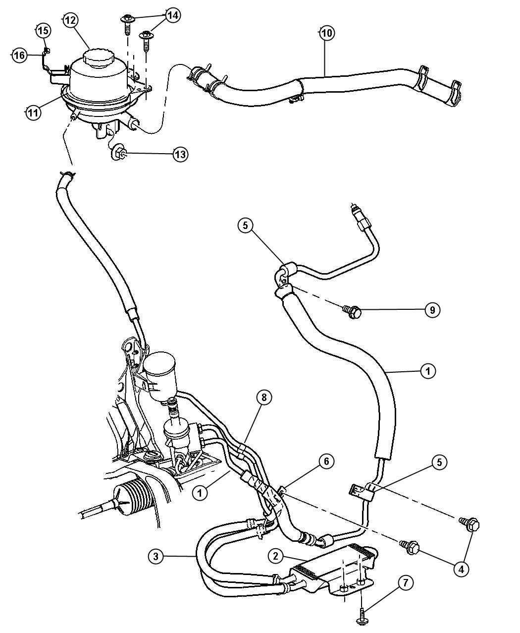 Car Power Steering System Diagram