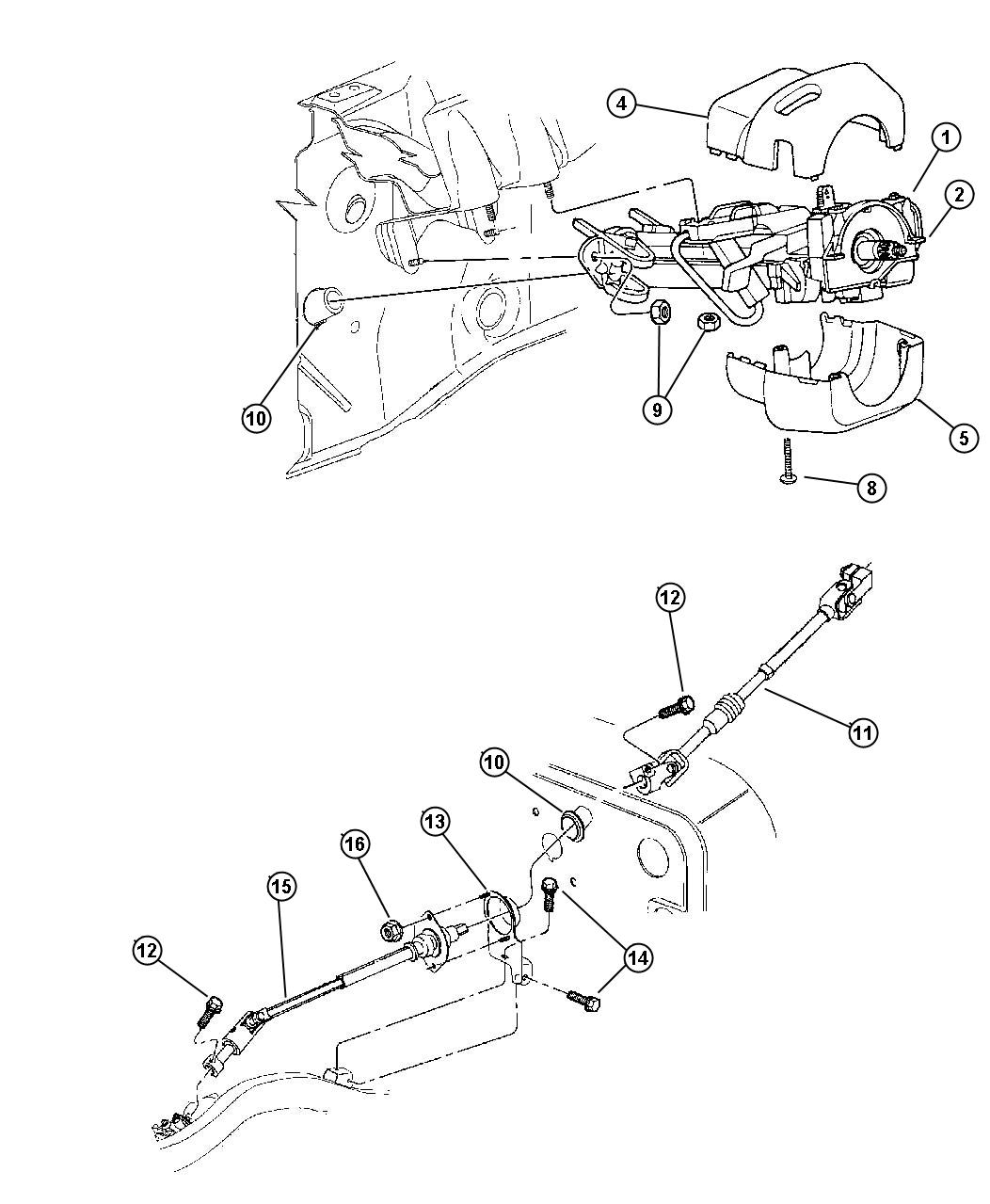 Jeep Wrangler Shroud. Steering column. Lower. Automatic transaxle. Trim ...