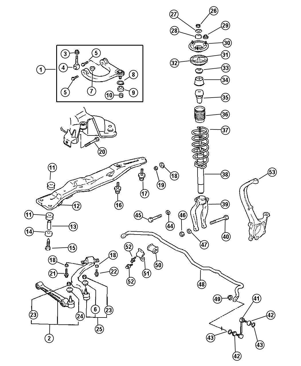 Dodge Avenger Nut. Flange, rear suspension. M10 - MF434105 | Chrysler ...