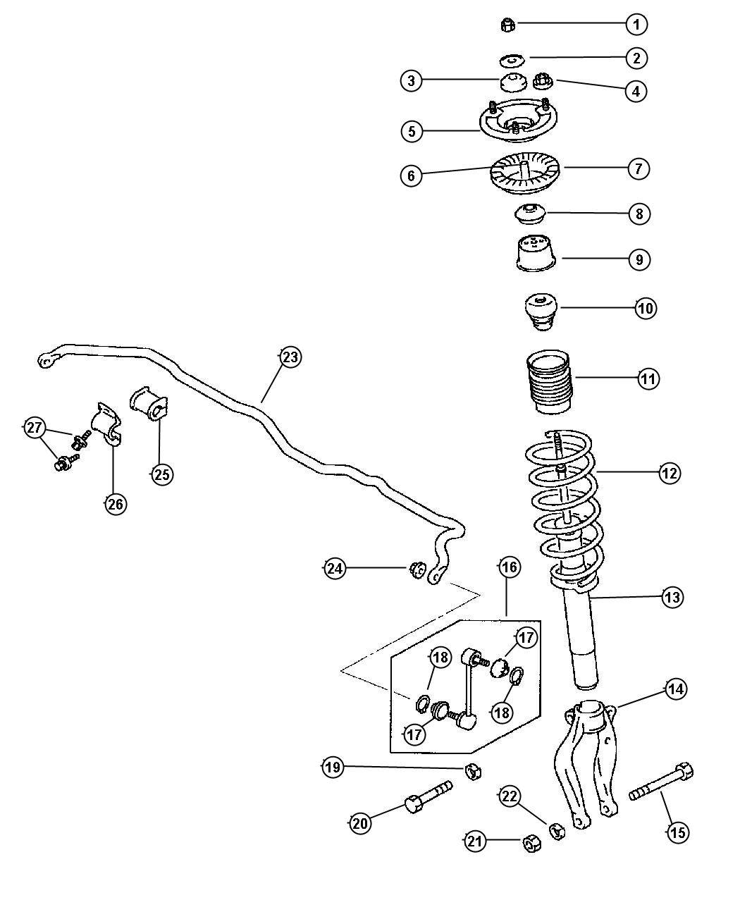 Dodge Avenger Nut. Flange, rear suspension. M10 - MF434105 | Chrysler ...