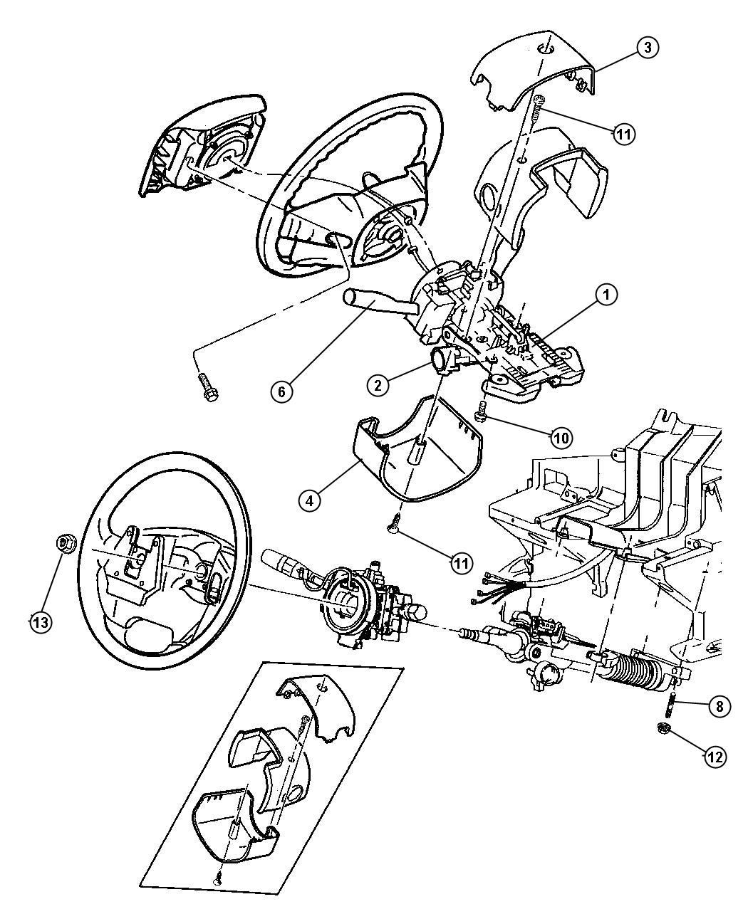 Jeep Grand Cherokee Cylinder. Ignition Lock - 05083915ab 