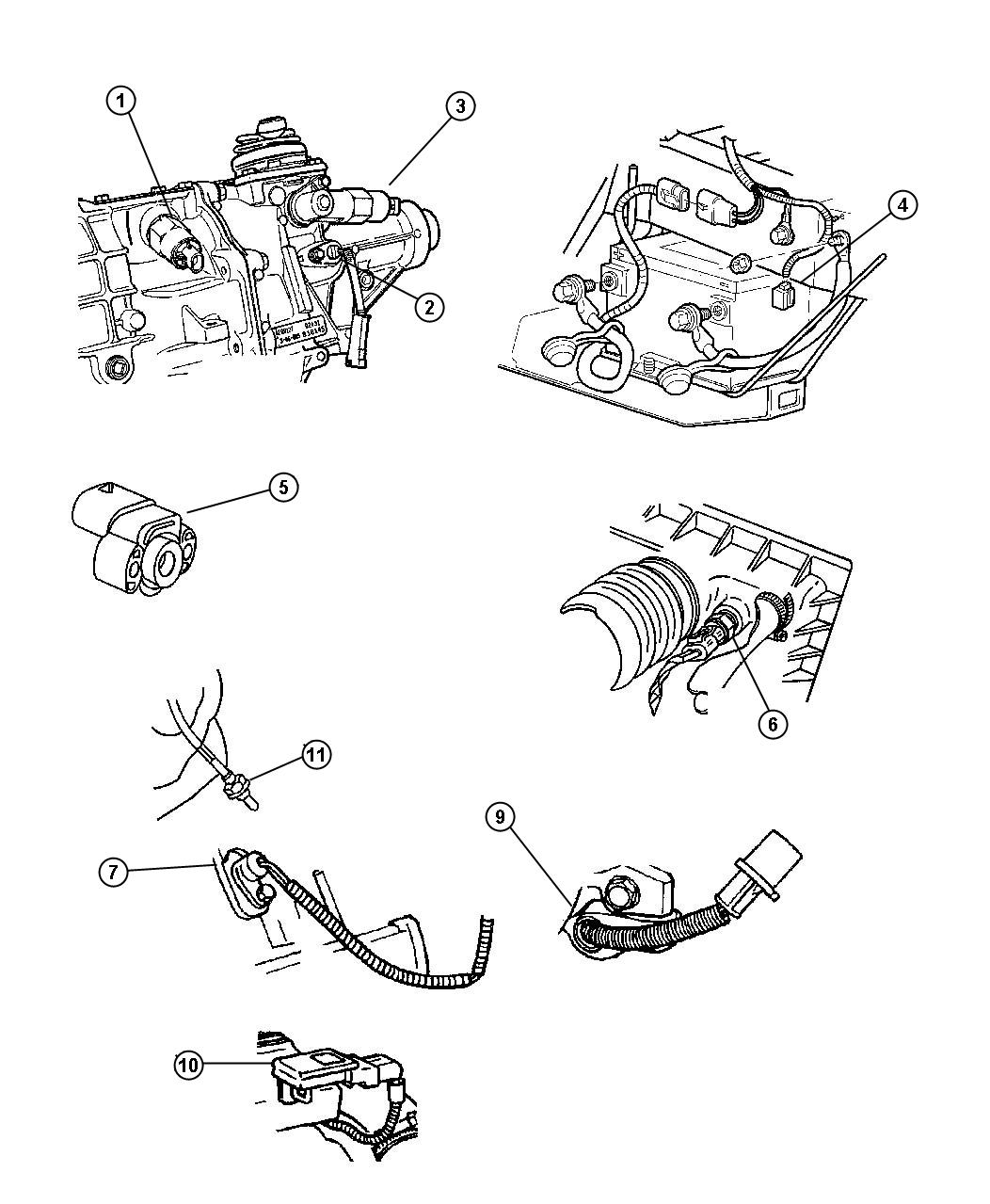 2004 Dodge Ram 3500 Sensor. Oxygen. Before Catalyst, Front - 56041212ae 