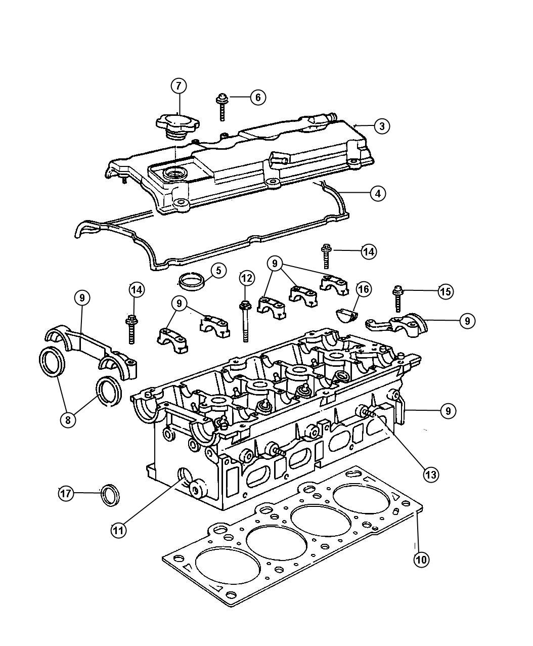 Chrysler Voyager Seal. Spark plug tube. [current generation eng