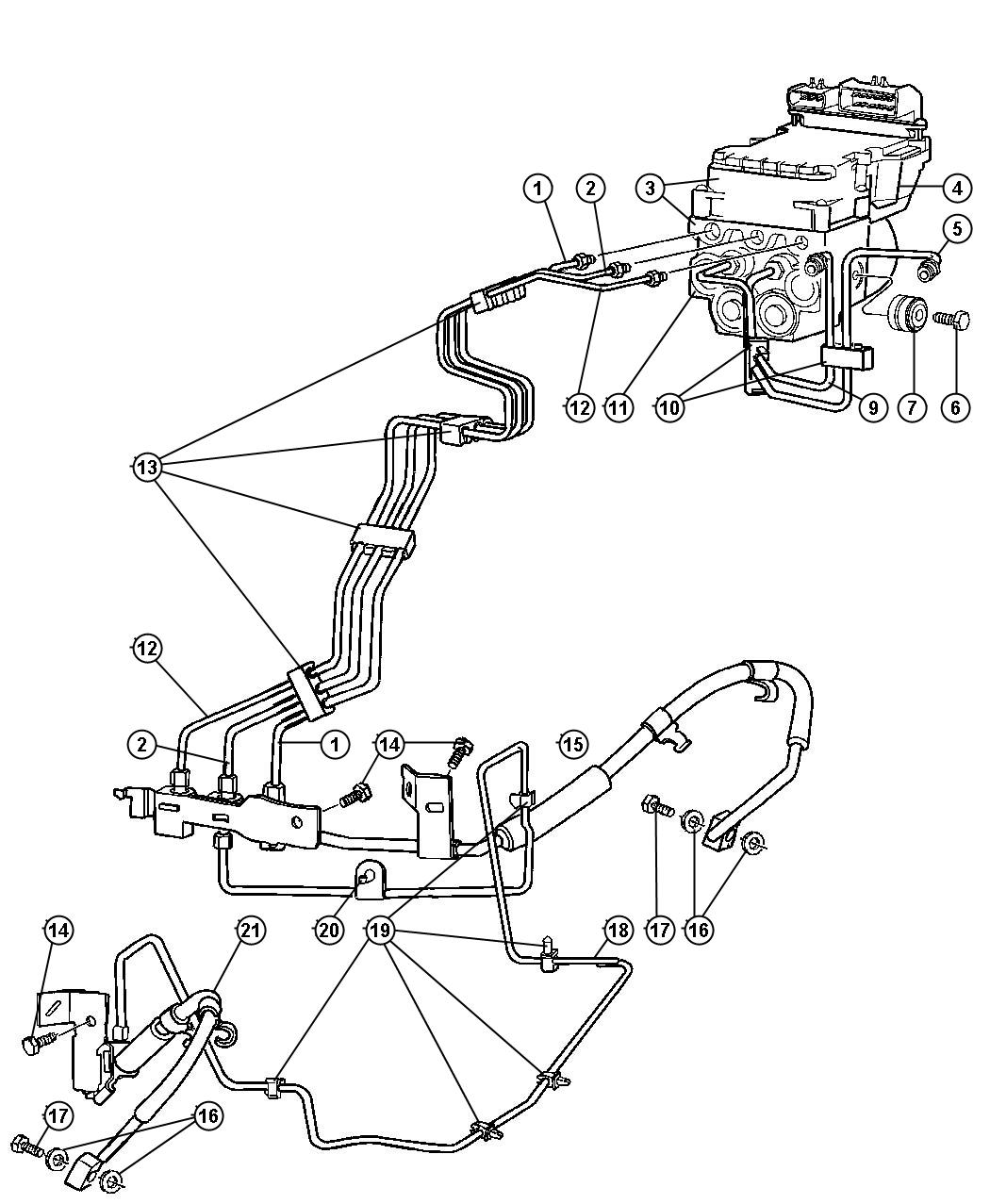 Dodge Ram 1500 Control unit. Anti-lock brake. [[all v6 engines, all 5