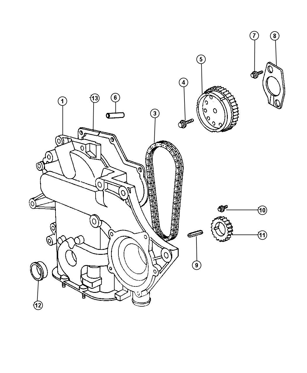 04740275 - Jeep Chain package. Timing. [[-mid model year | Chrysler ...