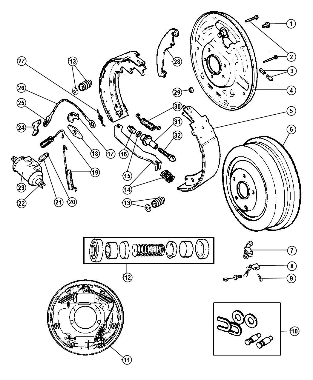 Jeep Tj Drum Brake Diagram