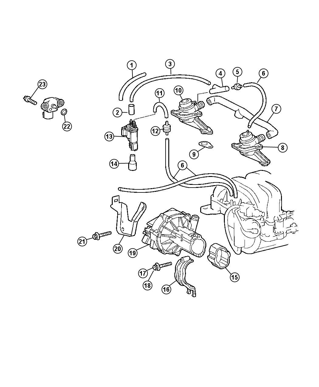 2005 dodge Ram 3500 Hose - 05097844AA | Chrysler Jeep Dodge City ...