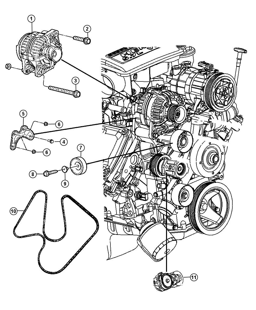 53032132AL - Dodge Belt. Accessory drive, serpentine, surpentine ...