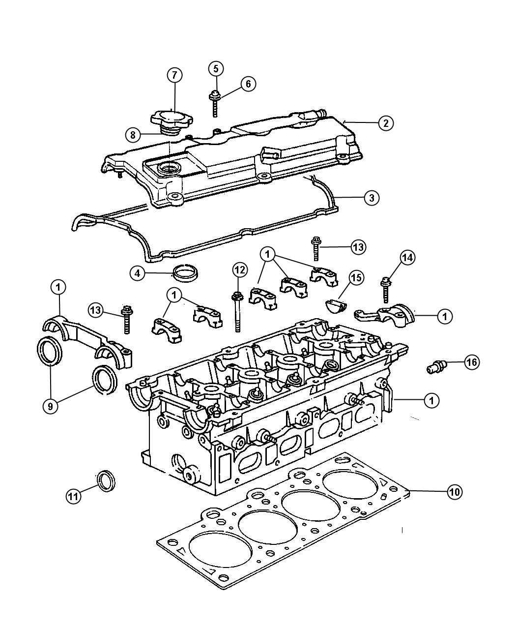 Chrysler Pt Cruiser Gasket. Cylinder Head Cover, Valve Cover. [engine 