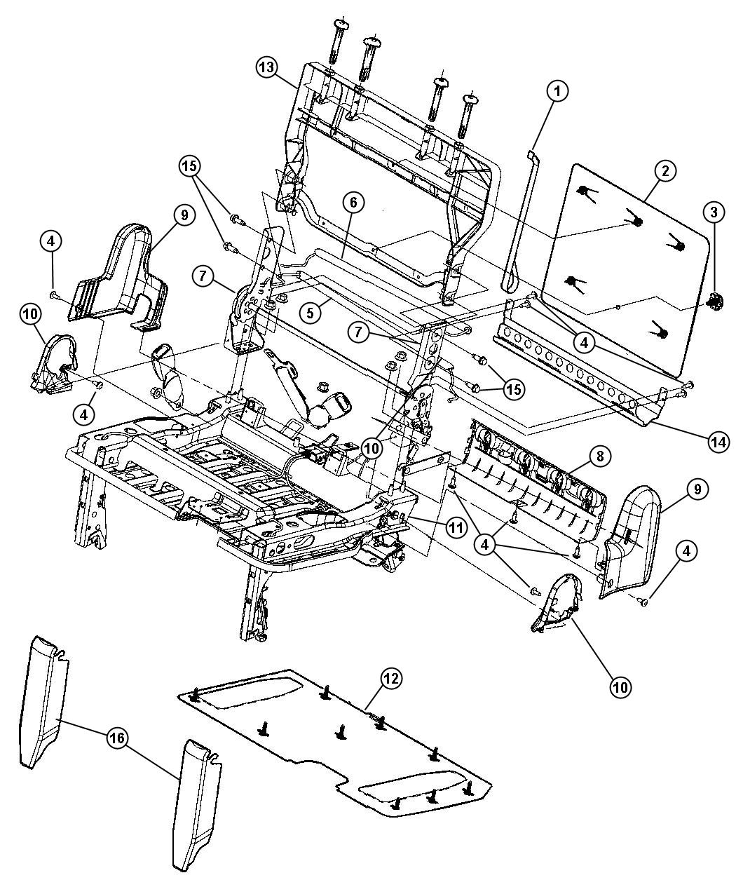 Dodge Grand Caravan Parts List