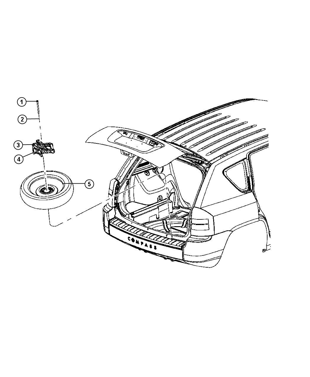 Spare Tire Kit For 2021 Jeep Compass