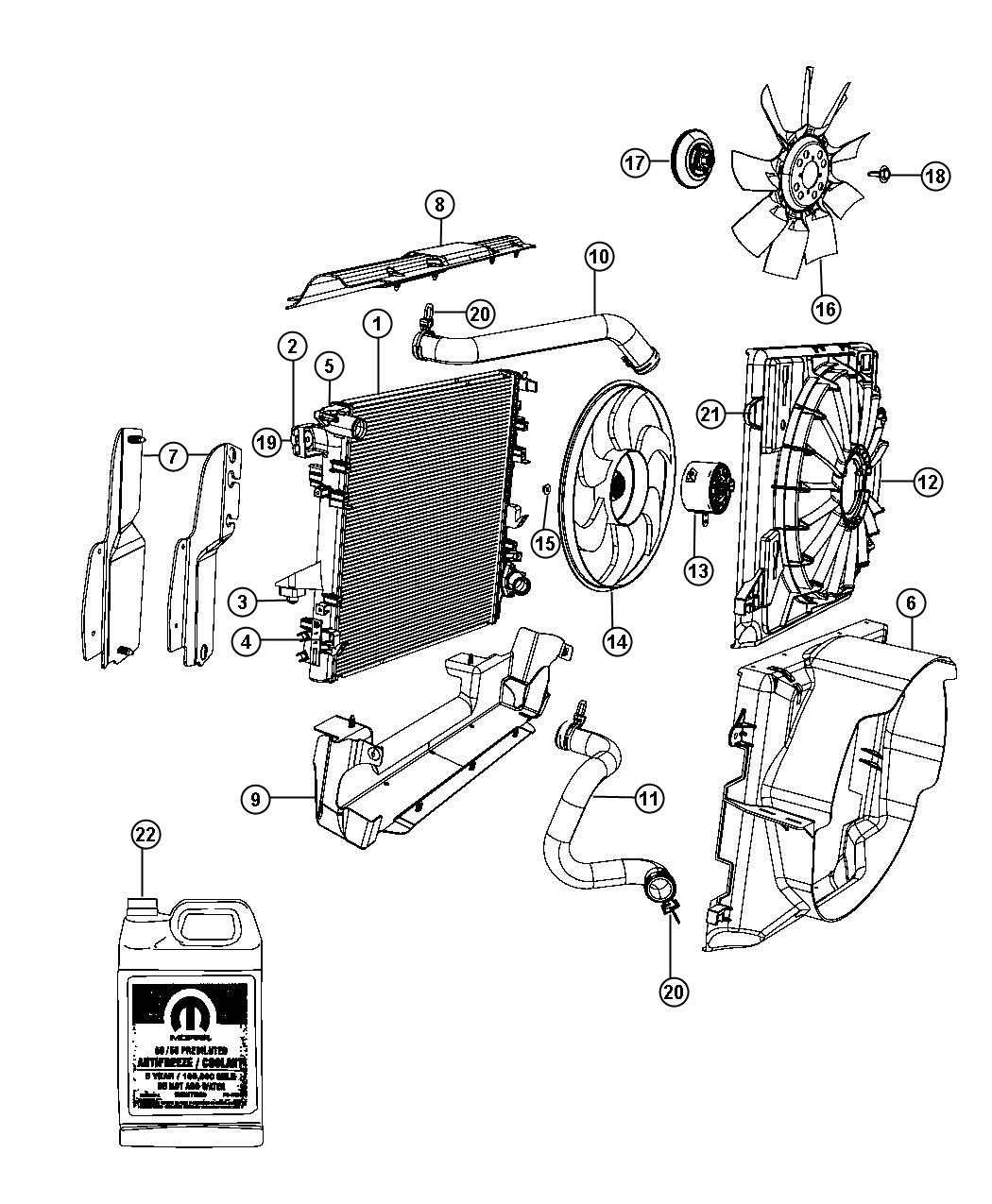 Parts Of A Radiator Diagram