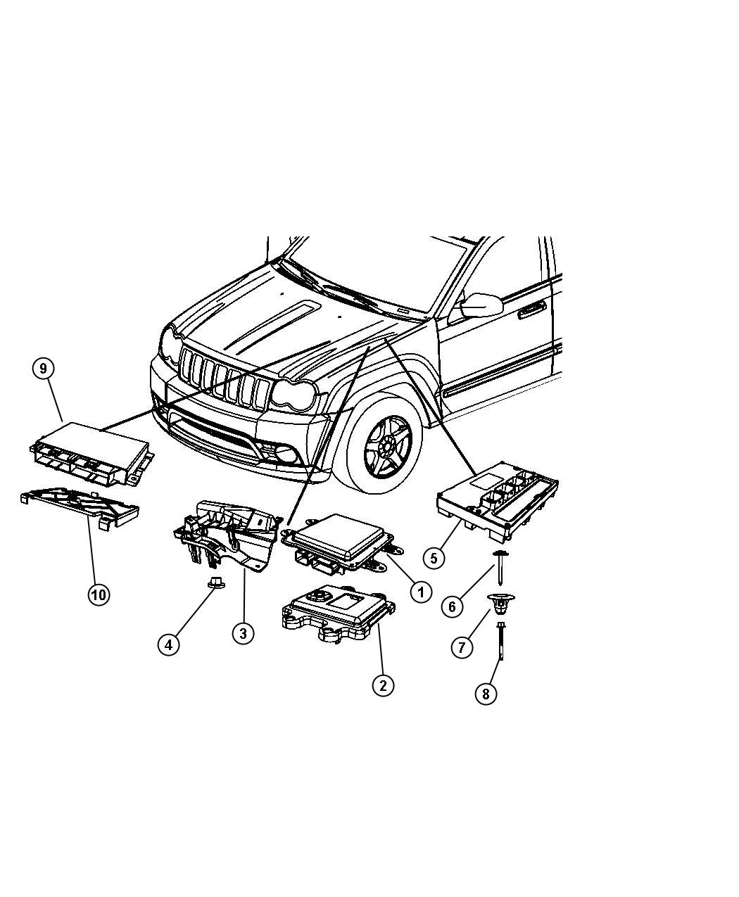 Jeep Commander Module. Transmission control 05150434AC Chrysler