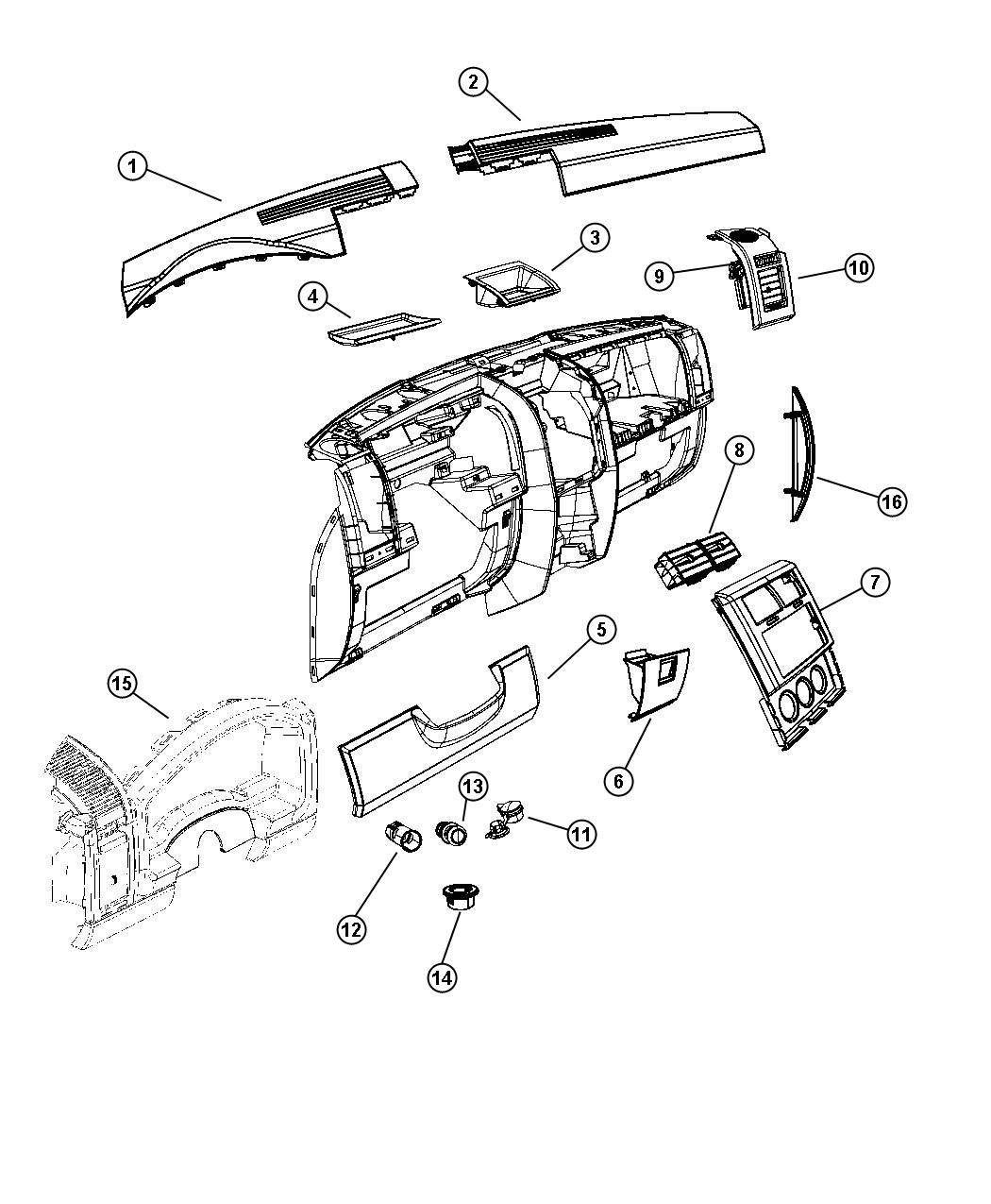 Jeep Liberty Cover. Instrument panel. Driver side. [da], [automatic ...