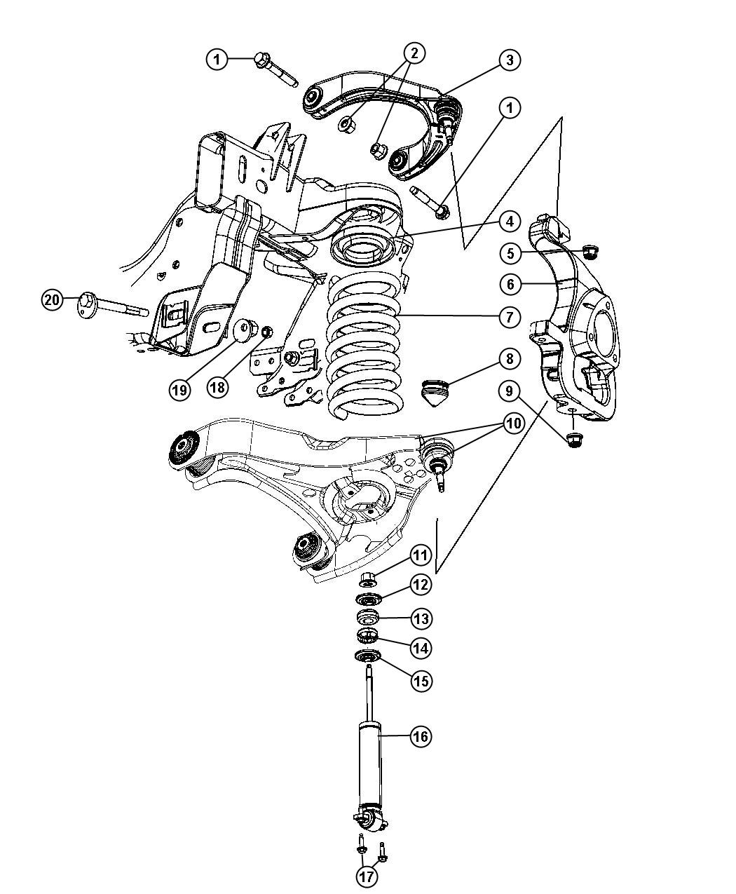 2000 Dodge Ram 1500 4x4 Front Suspension Diagram