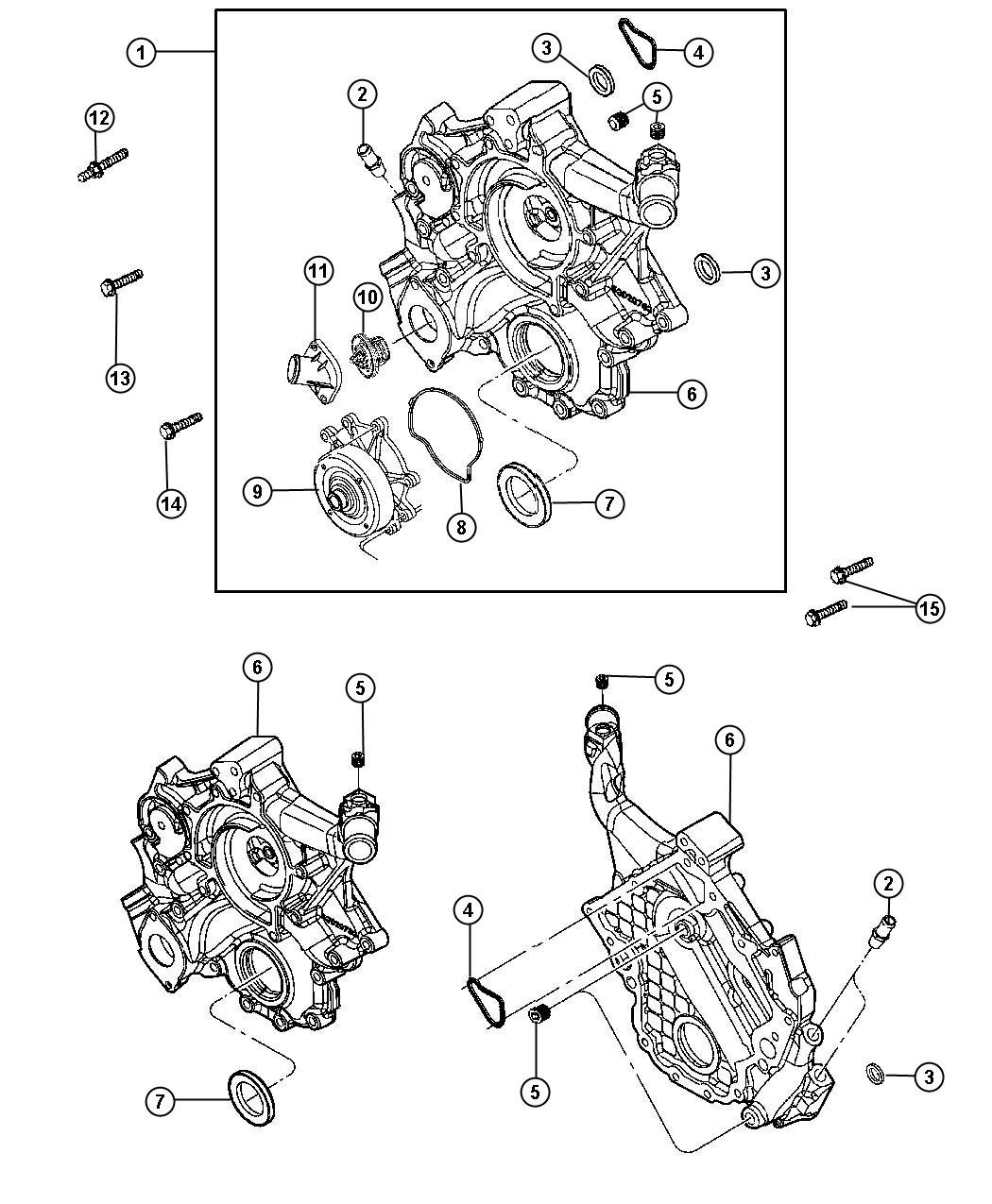 Jeep Liberty Cover kit. Timing. Crew cab, see note, see notes ...