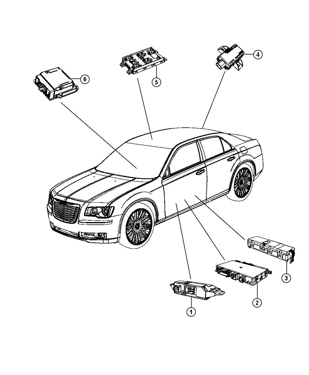 2011 Chrysler 300 Module. Heated seat. Export, mexico, us, canada. Trim ...