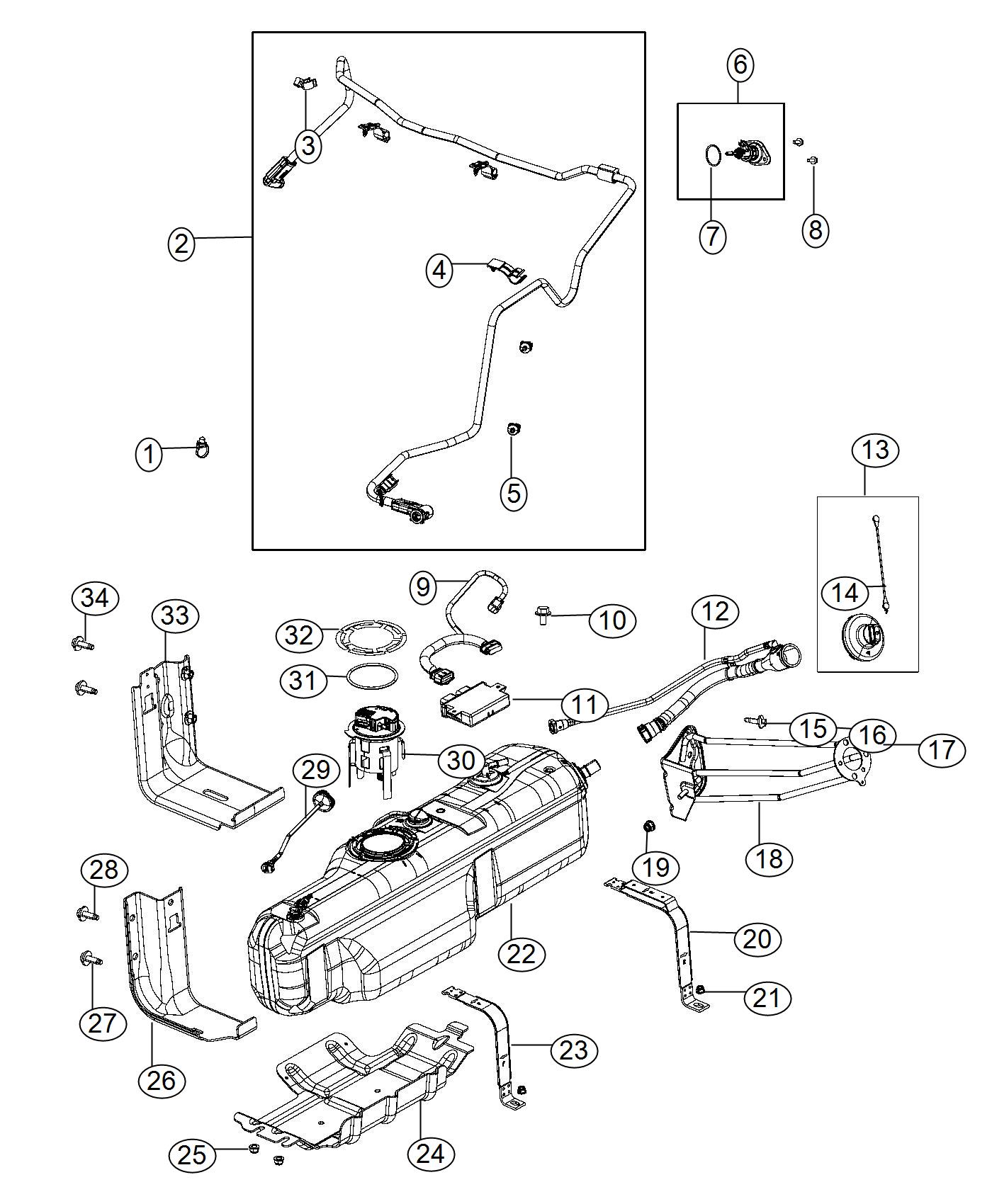 2014-ram-3500-module-kit-urea-pump-level-unit-selective-68192659ah