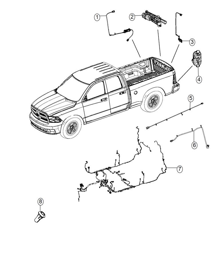 Ram 3500 Wiring. Jumper. Camera. [parkview(tm) rear back-up camera] and/or [remote - 68253895AA