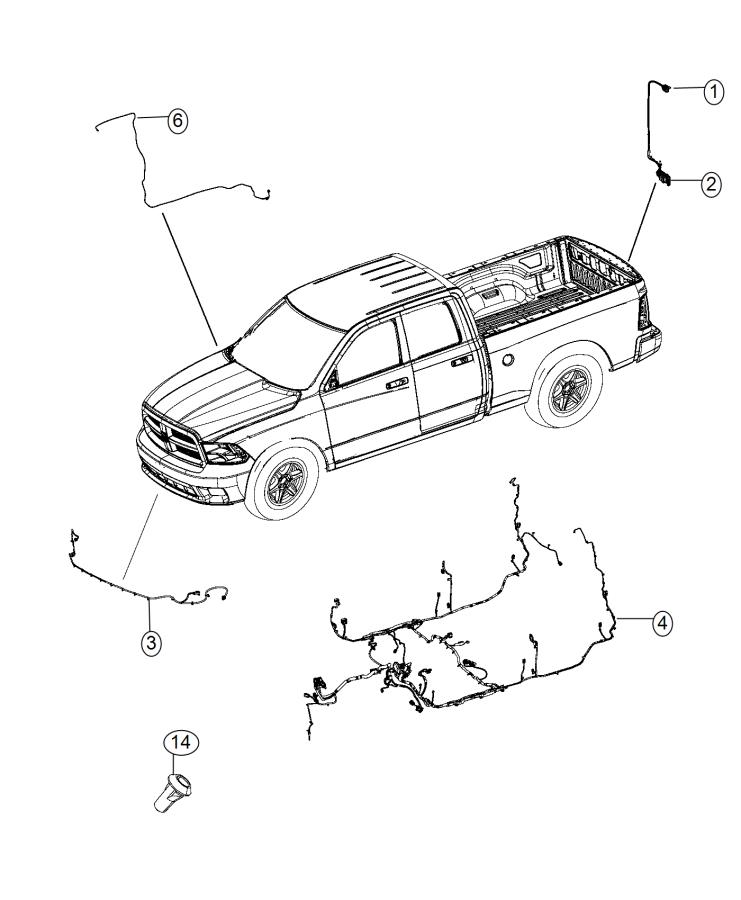 Ram 1500 Wiring. Body. [remote start system] 68235828AC Chrysler