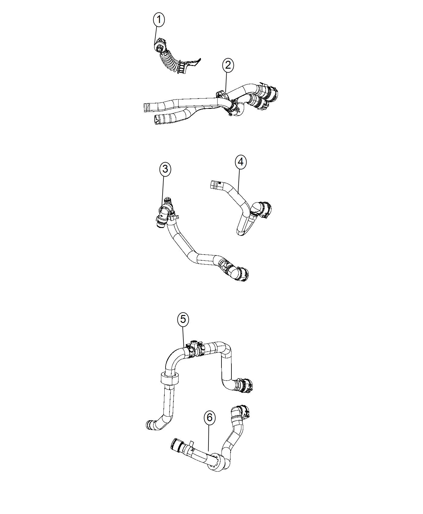 Jeep Renegade Clamp. Hose. Plumbing, heater, evap - 68363054AA