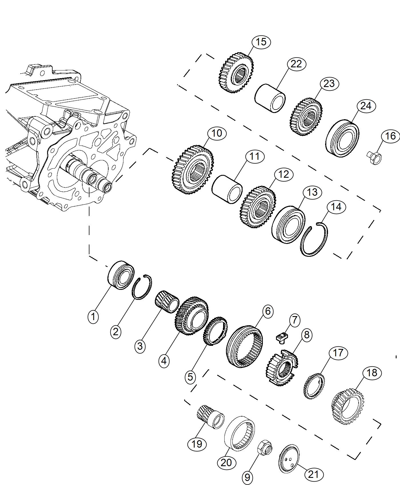 2015 Fiat 500L Bushing. Drive, ratio, final - 68230160AA | Chrysler ...