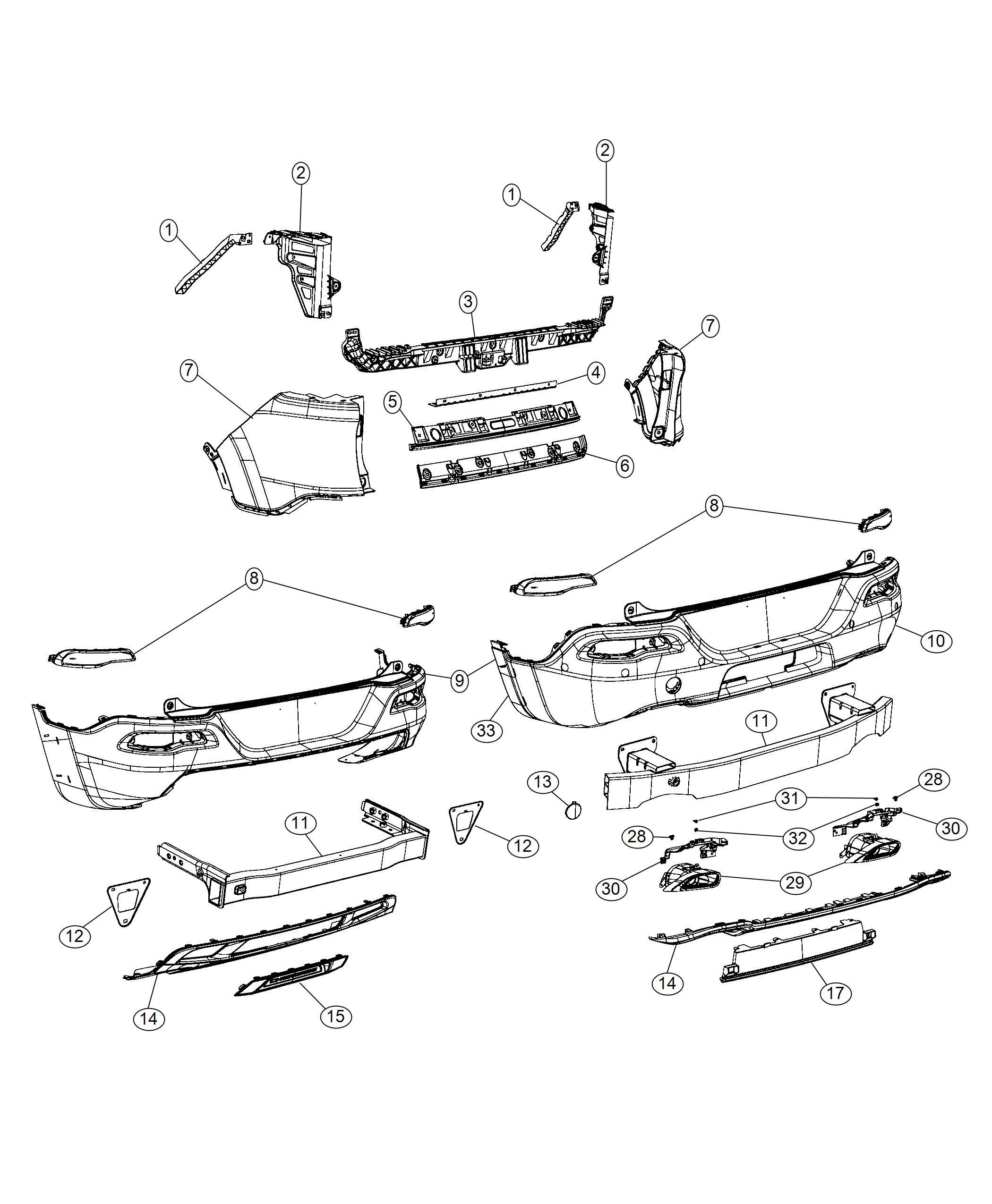 Jeep Cherokee Bracket. Fascia. Right. [accent/body color - 68138414AC ...