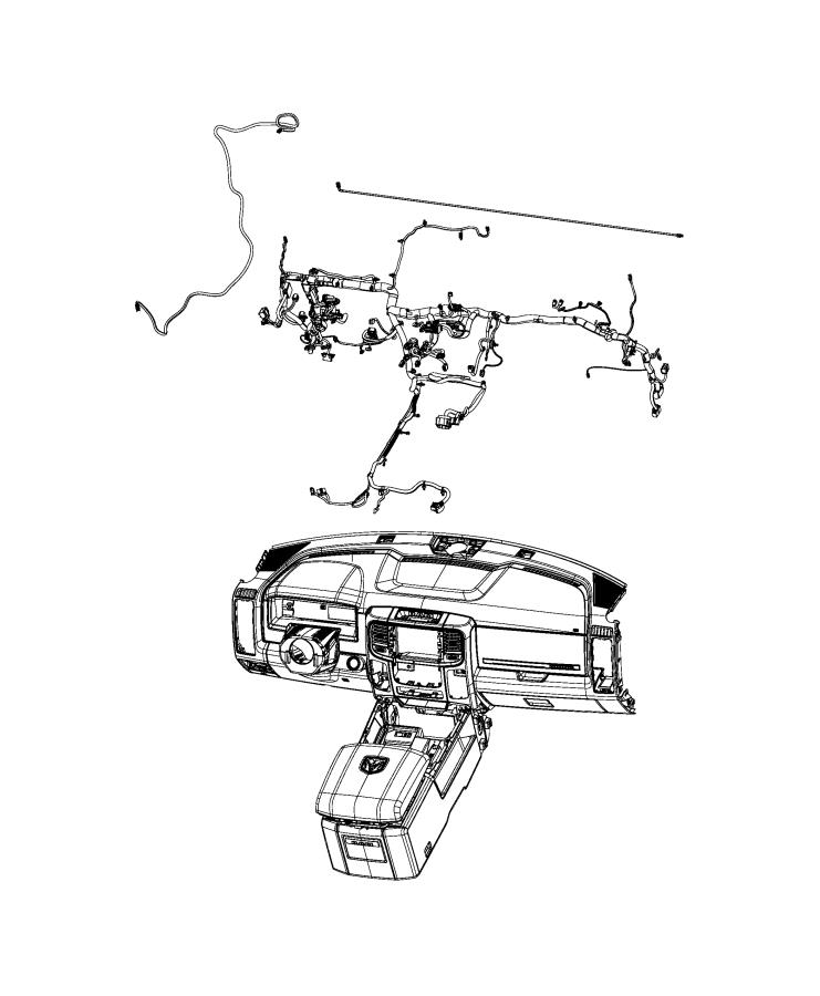 Ram 1500 Wiring. Instrument panel - 68431712AD | Chrysler Jeep Dodge